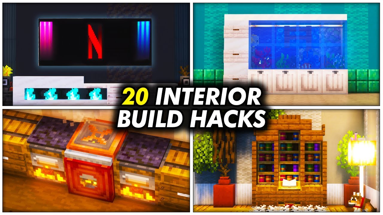 21 Genius Interior Build Hacks To Upgrade Your Minecraft House!