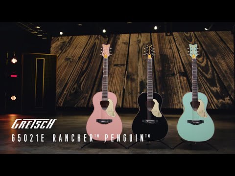 Gretsch G5021E Rancher Penguin Acoustic-Electric Parlor Guitar, Shell Pink image 4