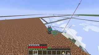 天空島の大枠完成！土をひたすら埋める作業 #マインクラフト