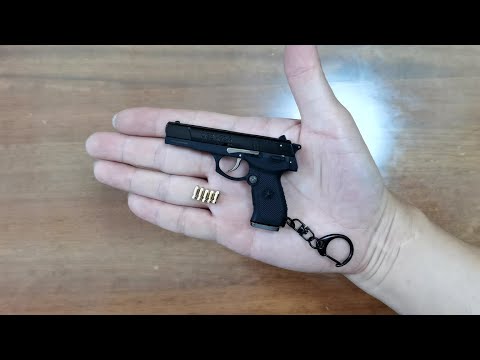 Mini Chinese Type 92 Toy Gun Unboxing 2024 - Mini Shell Ejection Pistol Keychain