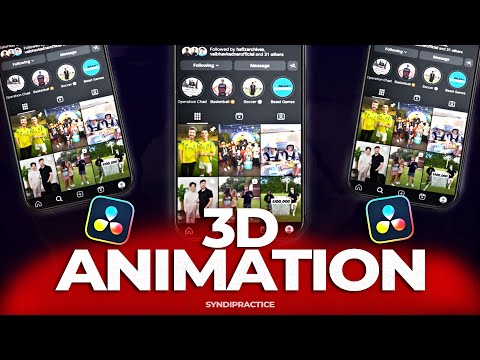 INSANE 3D Instagram Bio Animation in DaVinci Resolve