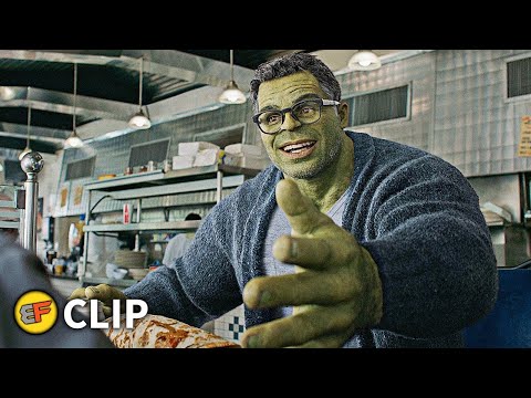 Smart Hulk Diner Scene - Avengers Endgame 2019 Movie Clip HD