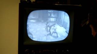 preview picture of video 'Xbox 360 Meets 1954 Philco Black and White Television. (Sleeping Dogs)'