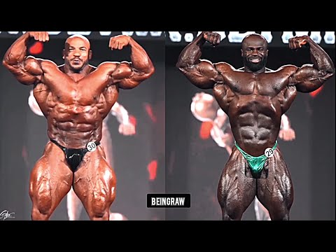 The Clash of the Bodybuilding Giants: Big Ramy vs. Samson Dauda Head to Head in Mr. Olympia 2022