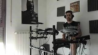 Rehearsing drum cover from The Sorrow - Heart of a lion