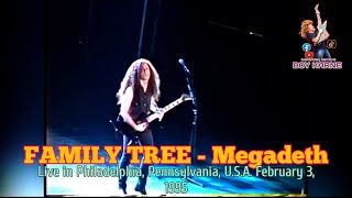 Megadeth - FAMILY TREE | LIVE IN PHILADELPHIA, U.S.A. 1995