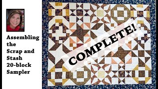☀️COMPLETED!☀️ | 🧵 TAME YOUR SCRAP STASH QUILT-ALONG | Quilt Along With Me | 20 Blocks