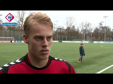 Reactie HBS-speler Bram Ros na de winst op OJC Rosmalen