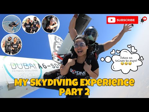MY SKYDIVING EXPERIENCE | SKYDIVE DUBAI | Aiz Scoop | Part 2