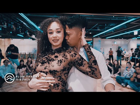 David & McKenzie - Bachata Demo | Dicelo - Román Ft. Kira Brown