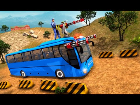 Police Bus Shooting -Police Plane Prison Transport ~ New Updated Android Gameplay HD.