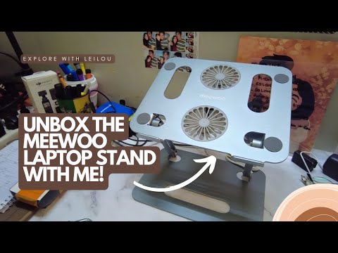 Meewoo Laptop Stand with Cooling Fan Unboxing: The Ultimate Laptop Accessory! | The LeiLou Life