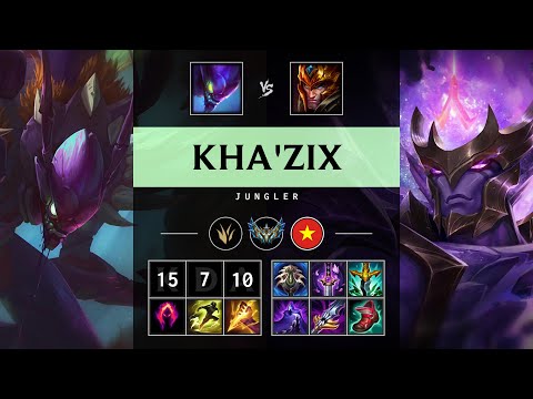 Kha'Zix Jungle vs Jarvan IV - VN Challenger Patch 25.14
