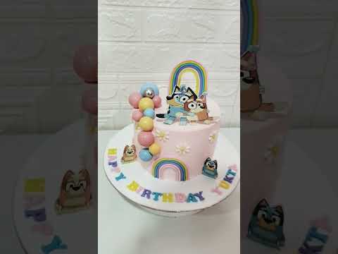rainbow theme cake