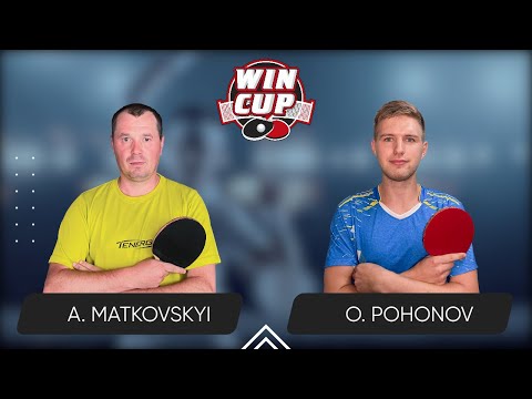 14:45 Andrii Matkovskyi -  Oleksandr Pohonov  West 4 WIN CUP 03.12.2023 | TABLE TENNIS WINCUP