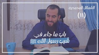 صورة ١١- باب ما جاء في شيب رسول الله ﷺ - الشمائل المحمدية - شريف علي