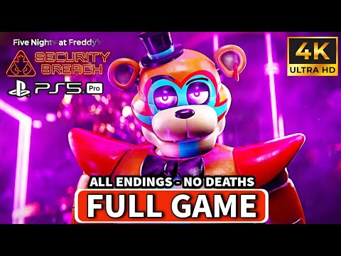 FNAF Security Breach [PS5 PRO] - Full Gameplay Walkthrough (ALL ENDINGS - No Deaths) 4K 60FPS