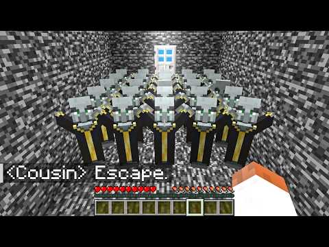 I Tried to Beat My Little Cousin's IMPOSSIBLE Minecraft Escape Room...