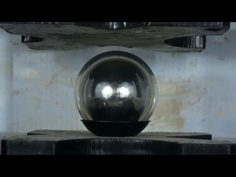 Fushigi Ball Explodes In Hydraulic Press