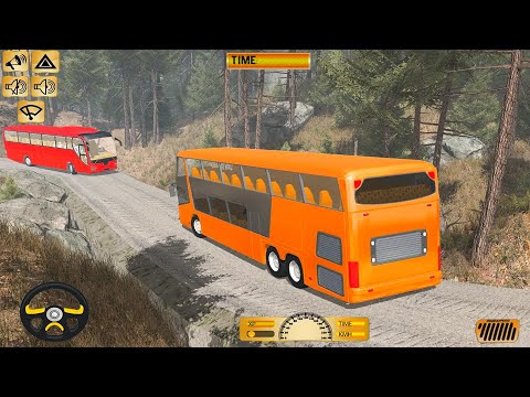 Hill Coach Bus Driving Simulator - Offroad Mobile Tourist Bus Transporter Drive - Android GamePlay