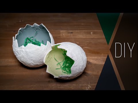 Making Easter eggs with children | Easter basket made of plaster bandages | DIY