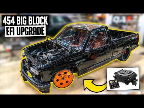 Chevy 454ss Holley Sniper EFI Install - OBS Chevy Big Block Shop Truck Ep. 3