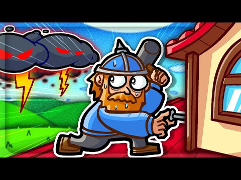 I Built a VIKING Village To Escape DANGER