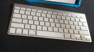 Resetting the Bluetooth on my Apple Magic Keyboard Wireless A1314. When off, press hold power button