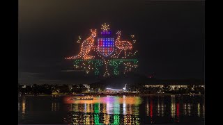 Absolutely spectacular Drone and light show on Australia Day 2024 | Drone Show Canberra