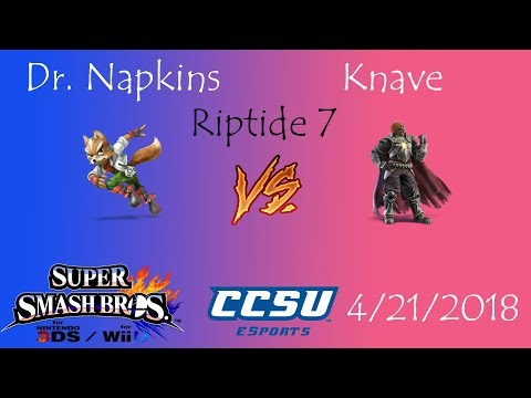 Riptide 7 CCSU Smash 4 - Dr. Napkins (Fox) vs Knave (Ganondorf)