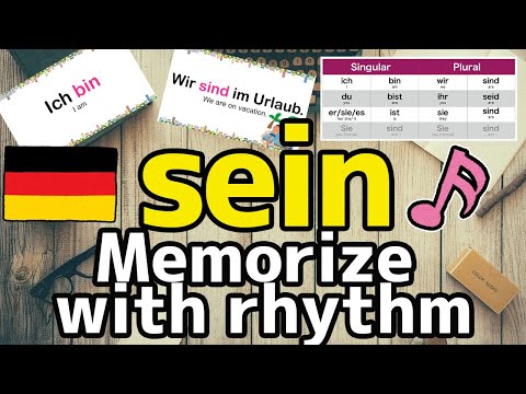 【Ich bin, du bist】„sein“  Memorize with rhythm/song! | German Lessons by Galaxie AZ