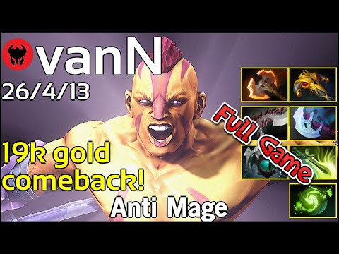 vanN plays Anti Mage!!! Dota 2 Full Game 7.20