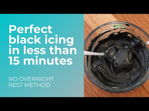 PERFECT BLACK ICING in less than 15 minutes! | quick NO REST method | NO MORE OVERNIGHT WAIT
