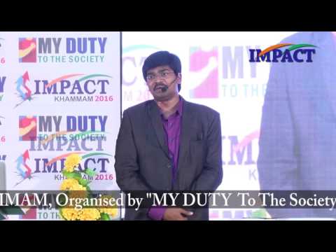 5 Tips of Happy Life|Sudheer Sandra|TELUGU IMPACT Khammam 2016