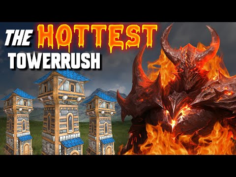The HOTTEST Tower rush - Solo FIRELORD! - WC3 - Grubby