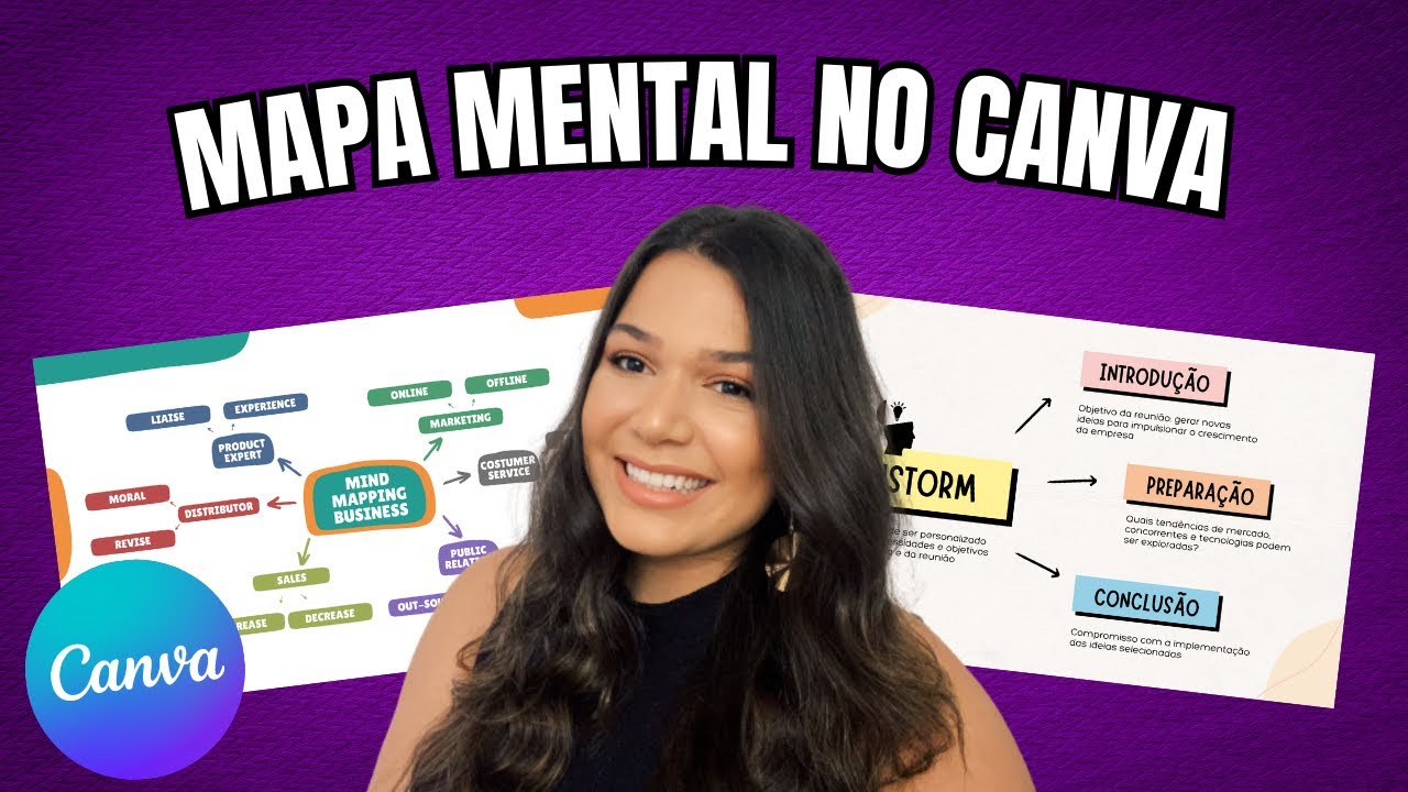 Como fazer MAPA MENTAL no CANVA em 2023 | 3 formas diferentes de criar um Mapa Mental GRÁTIS