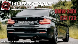 Video: Hurricane V2 Edelstahl Duplex Sportauspuff-Komplettanlage ab Kat mit Klappensteuerung BMW F22 M240i