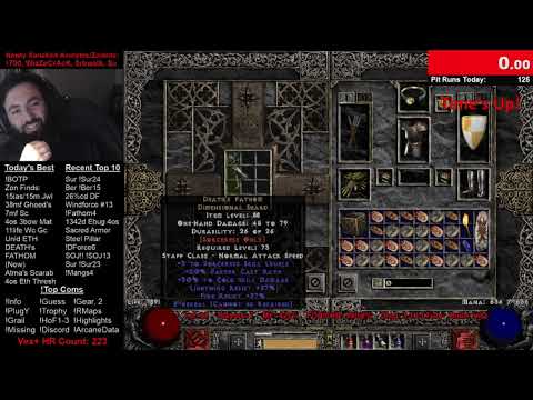 30% Cold Damage Eth Death's Fathom ID - Insane SSF Diablo II Find on PlugY during Battle of the Pit!