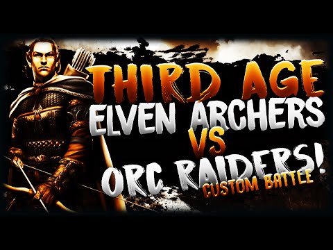 Third Age: Total War - 2000 Elven Archers [Hin e-Daur] vs 2000 Orc Raiders