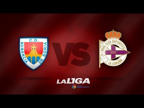Resumen de CD Numancia (2-1) Deportivo de la Coruña  - HD