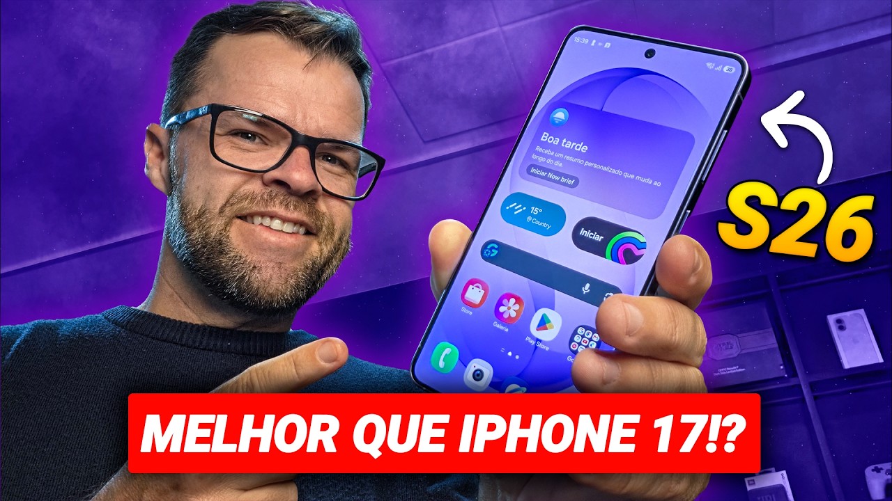 Miniatura da avaliação em vídeo de Smartphone Samsung Galaxy S26 256GB 12GB RAM 5G