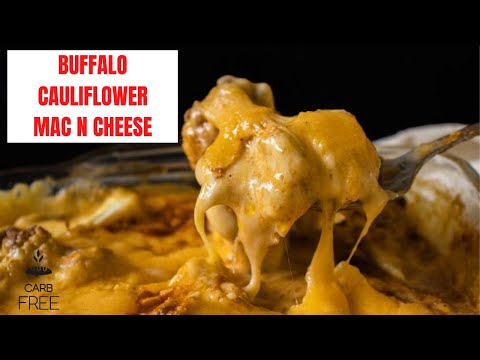 Low Carb Buffalo Cauliflower Mac and Cheese | Low Carb Mac and Cheese | Keto Mac and Cheese Recipe