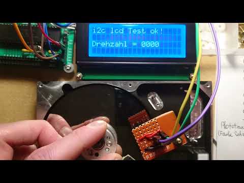 PIC18F45K22 - Sensor TCRT5000 für den Harddisk-Motor verbinden, befestigen und testen