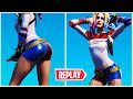 FORTNITE HOT *HARLEY QUINN* SKIN SHOWCASED WITH DANCES & EMOTES IN THE REPLAY THEATRE 😍❤️