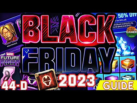 44-D Black Friday 2023 Guide | T3&Awaken Selectors |  All Uniform 50% Discount | Marvel future fight