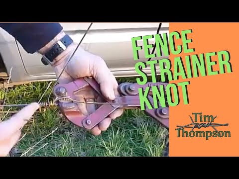 Fencing Knots 3   The Strainer or speed Knot