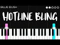Billie Eilish Hotline Bling EASY Piano Tutorial