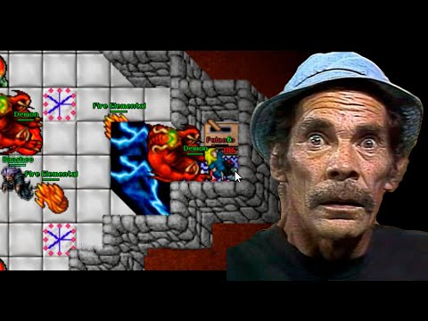 Tibia 7.4 "Royal Paladin 115 solo Demon Helmet Quest!"