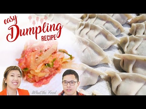 How to make Potsticker Dumplings 白菜豬肉餃子 | Easy Recipe What the Food