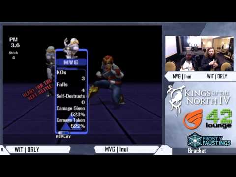 Kings Of The North IV - WIT | ORLY (Falcon) vs MVG | Inui (Sheik) - Project M Top 64